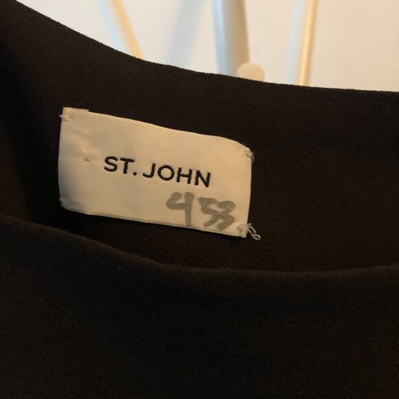 ST. JOHN DRESS PANTS WITH TUXEDO STRIPE 16 NWOT - Picture 2 of 10